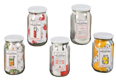 Torchon "Collection" 100% coton en bocal - Comptoir de Famille