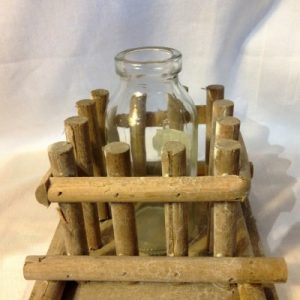 Vase soliflore en cage