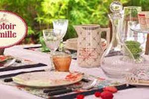 Nappe cirée "Les quotidiennes" Comptoir de Famille