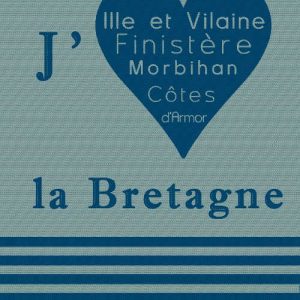 Tissage Moutet - Collection à l'ouest "J'aime la Bretagne"