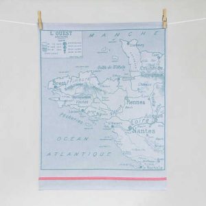 Tissage Moutet - Collection Cartes d'Avant "Carte Bretagne"