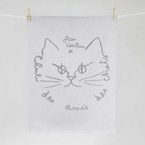 Tissage Moutet - Collection Toiles de Maîtres - Jean Cocteau "Club des amis des chats"