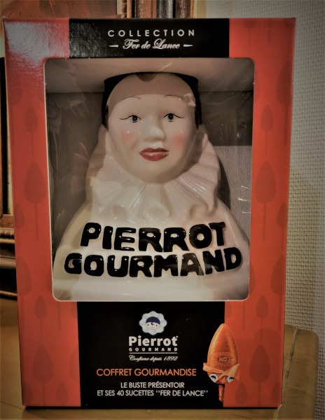 Coffret Pierrot Gourmand et ses 40 sucettes "Fer de Lance"