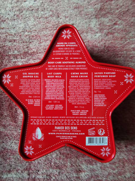 Coffret étoile de Noël - 4 produits de soins à l'amande apaisante - Panier des Sens