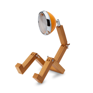 Lampe articulée Mini Wattson "Orange Mc Laren" par Soyee Studio