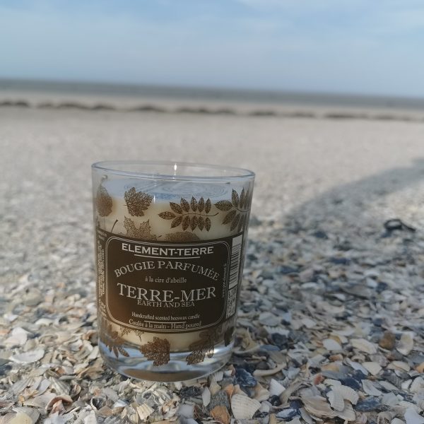 Bougie Parfumée à la cire d'abeille - Elément-Terre