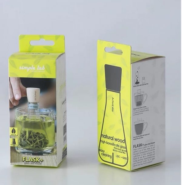 Infuseur à thé et plantes en verre borosilicate - Flask+ by Simple Lab