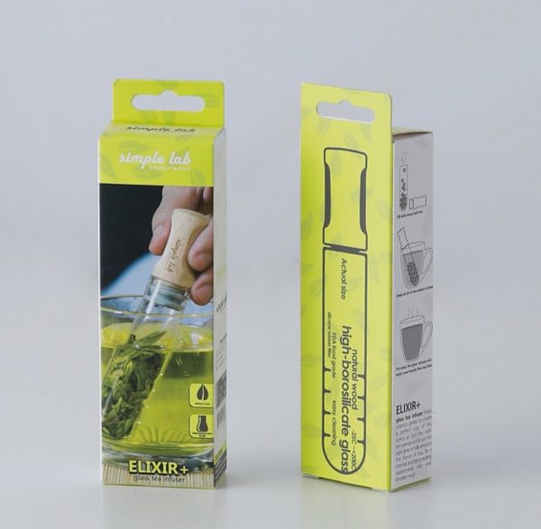 Infuseur tube à thé et plantes en verre borosilicate - Elixir+ by Simple Lab