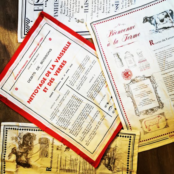 Torchon "Collection" 100% coton en bocal - Comptoir de Famille