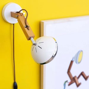 Applique murale articulée Mr Wattson "blanc vintage" par Soyee Studio