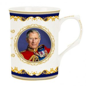 Mug haut en porcelaine fine Roi Charles III 300ml - Royal Heritage