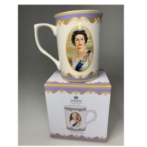 Mug haut en porcelaine fine "Reine Elisabeth II" 300ml - Royal Heritage
